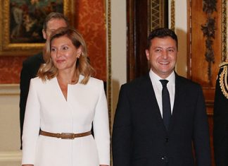 Голубое платье против белого костюма: Кейт Миддлтон и Елена Зеленская встретились в Великобритании