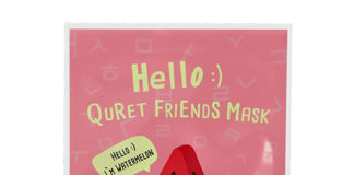 Маска для лица `QURET` HELLO с экстрактом арбуза (успокаивающая) 25 г