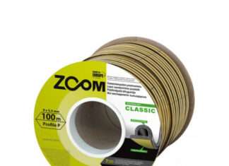Уплотнитель ZOOM CLASSIC P 100(2*50)м чёрный