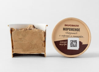 Мороженое «Капучино» с корицей и миндалём